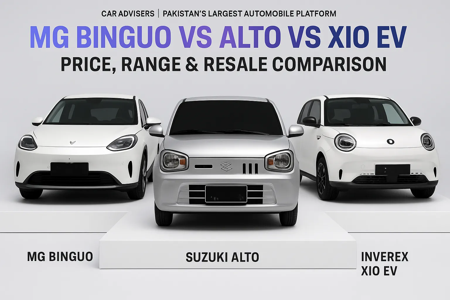 Comparison of MG Binguo EV with competitive electric vehicles in Pakistan