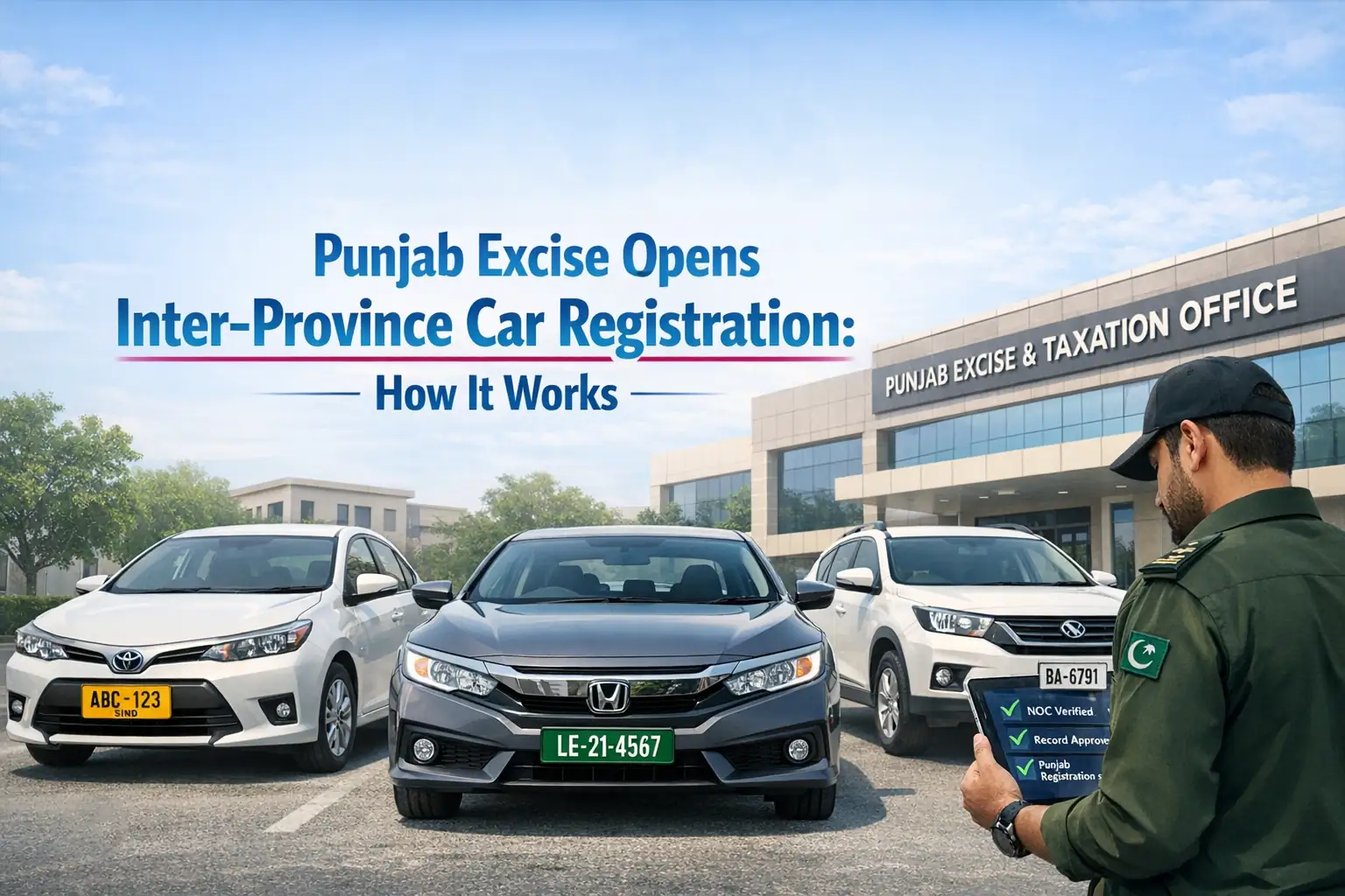 Excise department introduces new SOP for vehicle re-registration in Punjab.