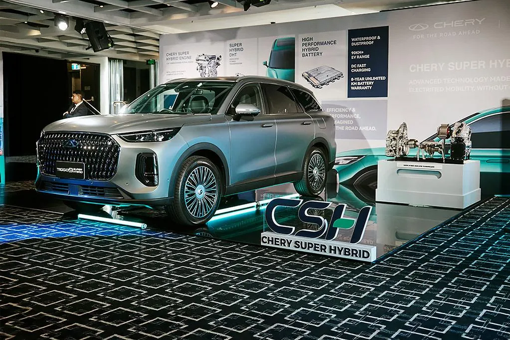 Chery Super Hybrid showcasing the technological advancement in regional EV technology