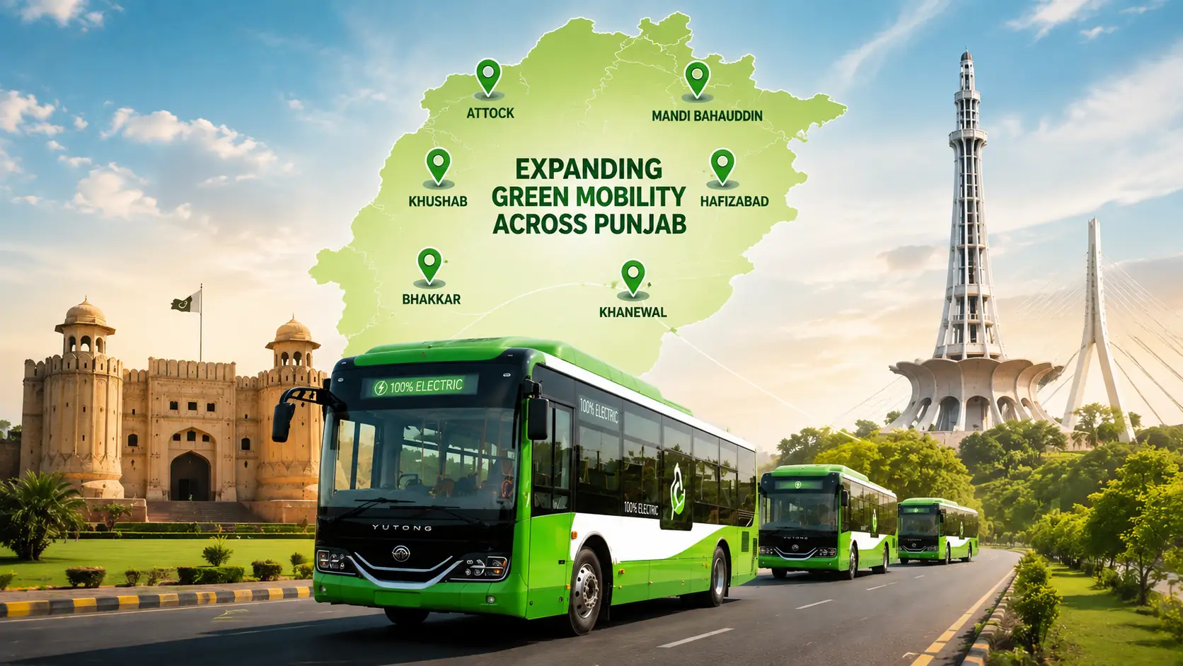Punjab expands electric bus routes across six districts